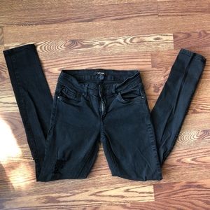 Refuge Distressed Black Jeans